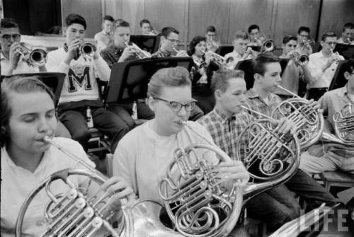 duPont Manual High School band…in Louisville(Alfred Eisenstaedt. 1957?)