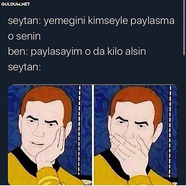 seytan: yemegini kimseyle...