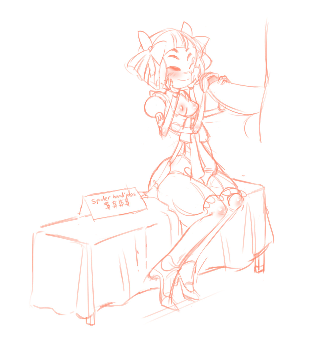 apinchofvanilla:  Btw, here are some muffet doodles from a stream some time back-