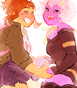 dklem:Uraraka and Mina, requested by anon!!