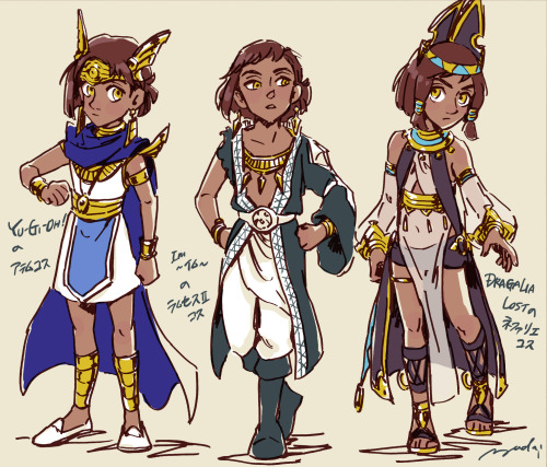 Bartmanga and game character costume (YU-GI-OH!, Im Great Priest Imhotep, Dragalia Lost)