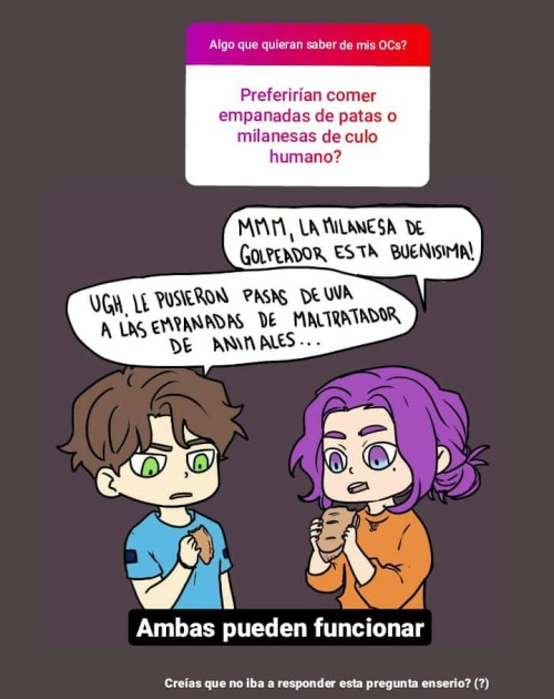 Algunas preguntas y respuestas sobre mis OCs 