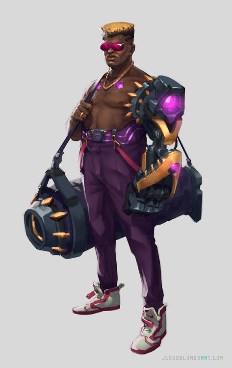 Cyberpunk-ish “Malandro” 1 & 2 by Jesus Blones