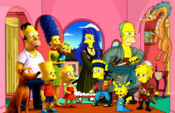  The Simpsons paid special tribute to anime in tonight&rsquo;s &ldquo;Treehouse of Horror&rdquo; episode&hellip;Lisa&rsquo;s outfit should seem very familiar ;) (Source)  The other series are of course Bleach (Marge as Rangiku), Naruto (Bart as Naruto),