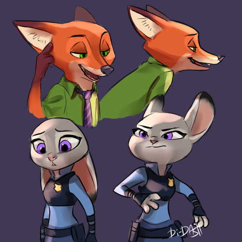 feverwildehopps:dontmindme42:di-dash:Redraw-sketchesI really like these! Especially Judy “Determined