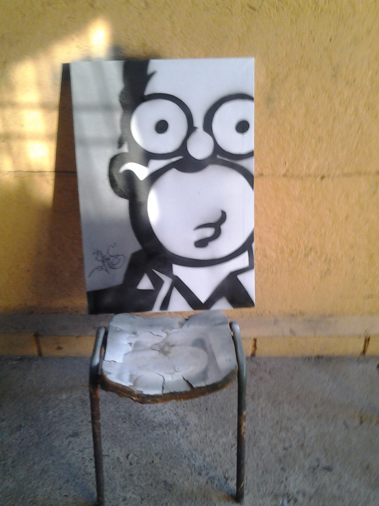 the-freak-circus:  stencil de homero simpsons.. hace mucho que no hacia uno XD