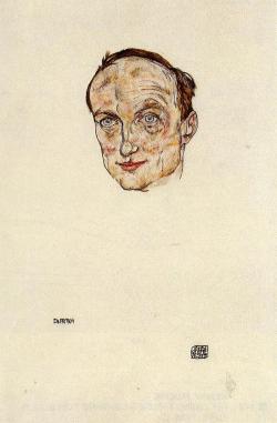 artist-schiele:  Head of Dr. Fritsch via