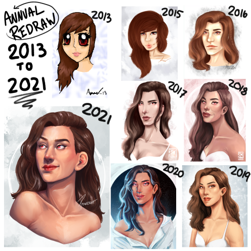 i forgot to post this when i actually made this, so! annual redraw and art improvement check for 202