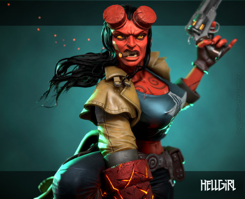 HellGirl - by Thanos Bompotas“Based on the amazing concept of Jomaro Kindred and the idea was 