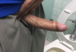 jackryan1123:  Showing off my cock in the restroom at work! @gagirlfourlife1 @carolbbw @dirtymindmistress @hornyamerican18 sexy girls!!!
