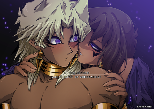 Happy birthday Marik &amp; Yami Marik! ♥♥♥ I worked all day on this and didn&rsquo;t got the time to