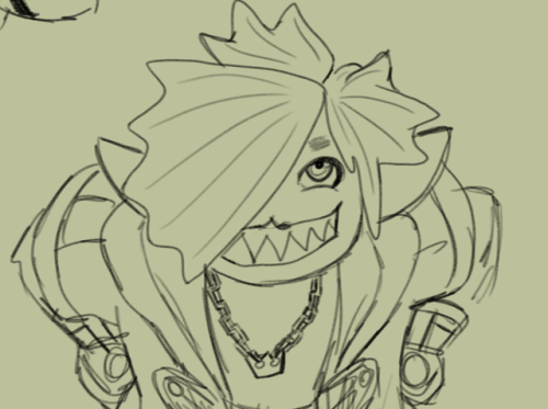 animasheon - monster sora doodle dump and a bonus kairi design...