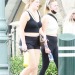 A couple of braless cuties on the strip