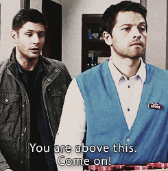 ohrivaille:  requested by anonymous → Dean + Come on, Cas. 