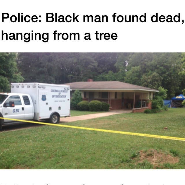revolutionary-mindset:  Police in Greene County, Georgia, found a black man hanging