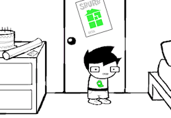 marinapeixes:  today-in-homestuck  It’s been exactly eight years since… A young man stood in his bedroom. [04/13/09]  
