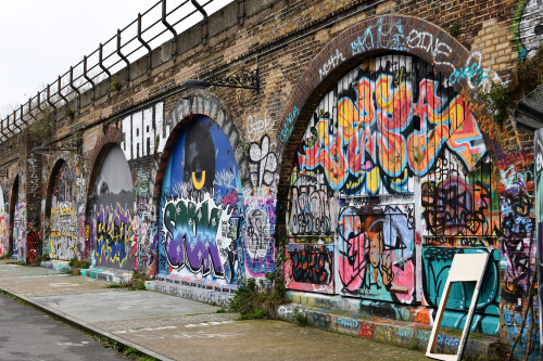 londonedge: A section of the railway arches at Deptford