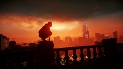 strawberrycream9:  Pretty sunset in Infamous: Second Son &lt;3