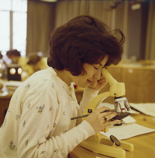 yesterdaysprint: Science class at Carleton University, Ottawa, 1961