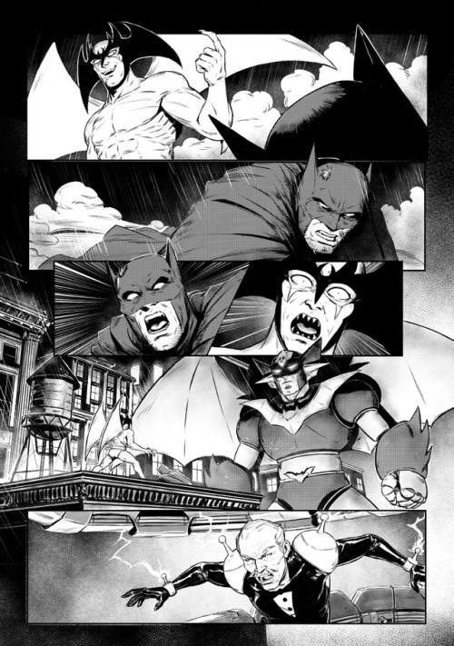 Devilman vs Batman - Lines &amp; Colors!If you’d like to watch the process, you can check it out her