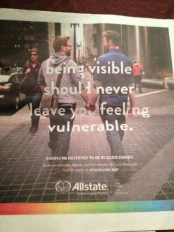 inthenameofffashion:  Way to go Allstate!