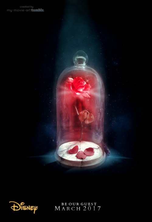 my-movie-art: Disney’s Live-Action Beauty and the Beast (2017) Teaser Poster.