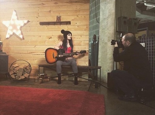 unstablexbalor:  realpaigewwe: Just shooting my new album cover.  Orr… A BTS of a Christmas shoot. Whatevs more believable.