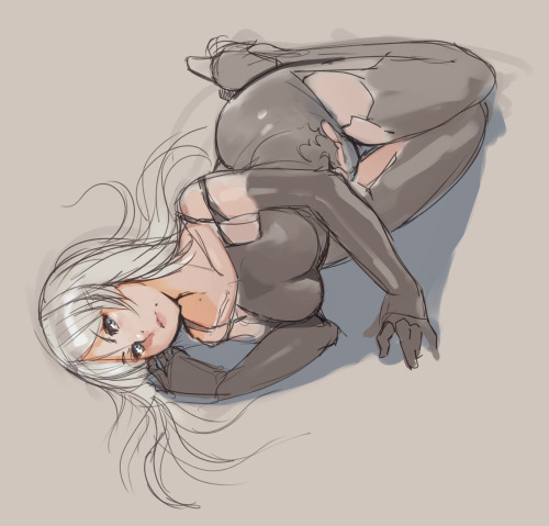 norasuko-safe: Couple of Nier: Automata sketches I did. I really loved that demo, can’t wait to play the full thing! You can check the quick drawing process for the 2B sketch on my YouTube channel. ;) https://youtu.be/gKePhAKNDtU Patreon / Twitter /