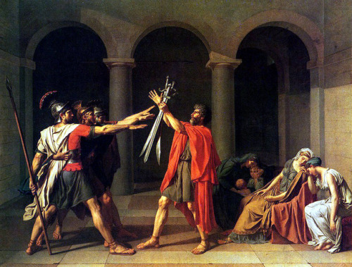 Oath of the Horatii by Jacques-Louis David[The Nazi salute] gesture is widely believed to be based o