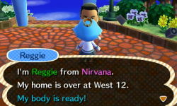 Tinycartridge:  Reggie’s Leaving His House In Your New Leaf Town If You Have A