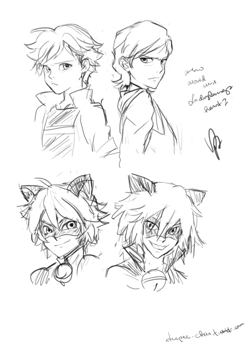 Who would win Ladybug’s heart??!?!?!Random sketchI personally love that Felix was replaced by 