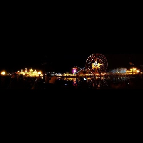 Panoramic picture of Paradise Pier shot by moi #Disney #Disneyland #ParadisePier #waiting #worldofco