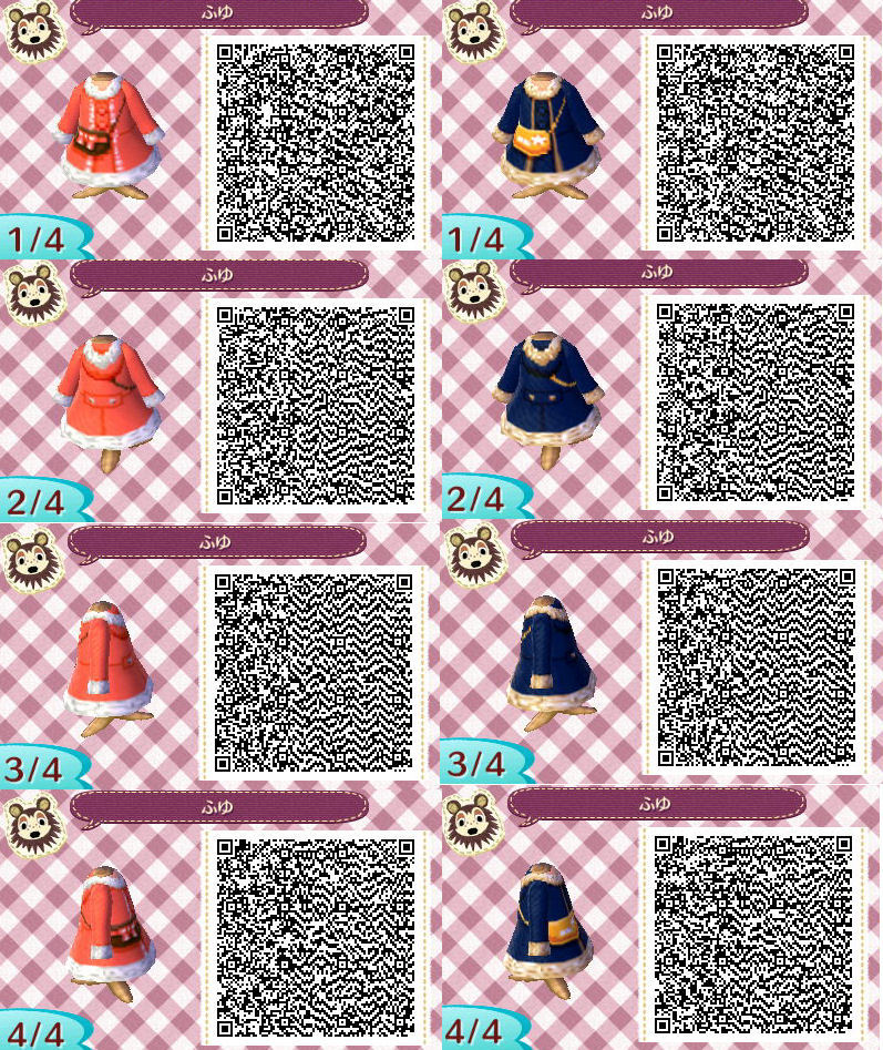 Animal Crossing New Leaf Qr Codes Winter Dresses