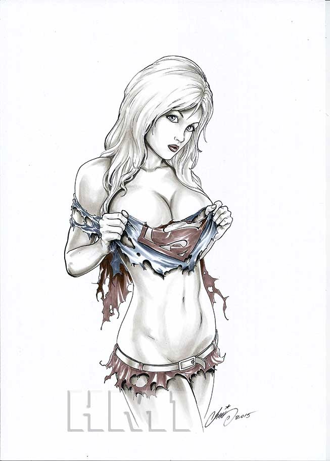 superheroes-or-whatever:  Sexy Supergirl pinup by HM1art 