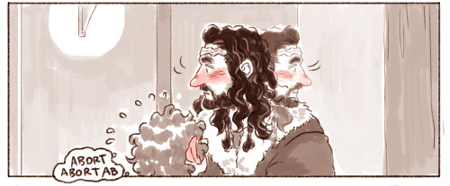 rutobuka2:oh boy(bonus) pages: 1 , 2 , 3 , 4 Thorin&rsquo;s face in the second panel is making my he