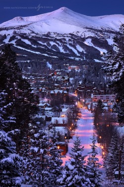 bluepueblo:  Snowy Dawn, Breckenridge, Colorado
