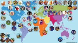 digg:  This map shows where every Disney