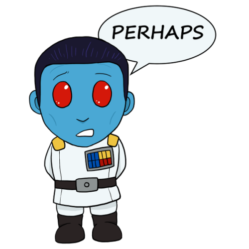 The sticker and charm designs I drew for the Thrawn: Of Mitths and Legends zine.