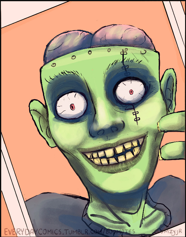 everydaycomics:  &ldquo;…no.&rdquo; Boomates by clumzyjr 