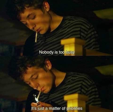 xbloody-thighsxhollow-eyesx: It’s just a matter of priorities. 