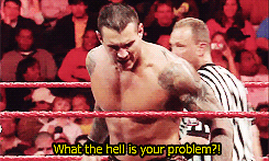 theprincethrone-deactivated2016:  Randy Orton being vocal during/after his matches