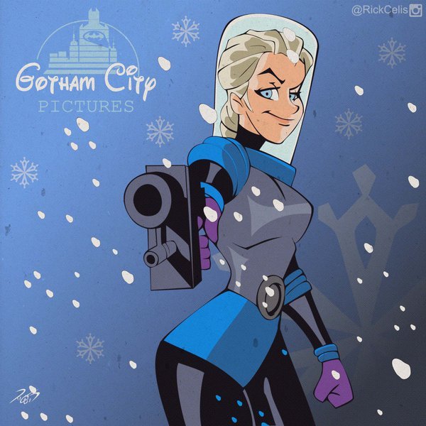 pr1nceshawn:  GOTHAM CITY PICTURES - Disney characters as DC Gotham characters (Elsa