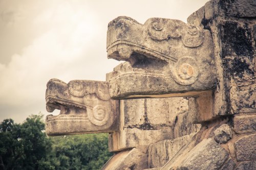 The architecture of Chichen Itza