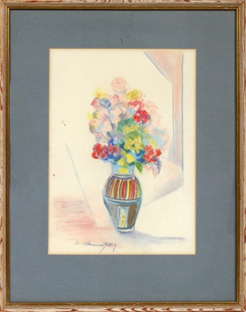 Israel Abramofsky (born in Russia, active in France and US, 1888 - 1975)Floral still life