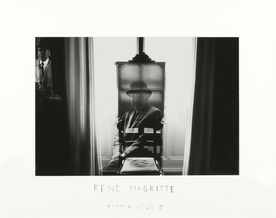 zzzze:  Duane Michals, Magritte at his Easel,1965