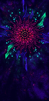 chromadepthblog:  Sacred Blacklight, part four by faith303