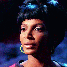 cowboyjimkirk:Nyota Uhura: rocking the unnecessary Baroque lighting on alien planets since 1966.