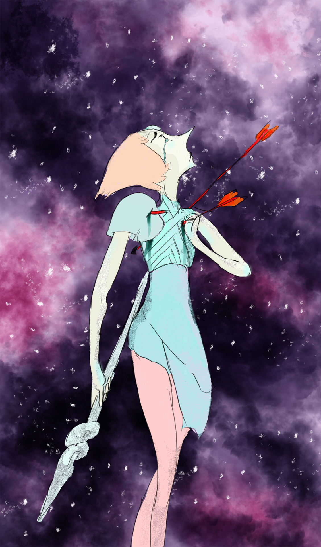 carrionprincess:  Pearl piece that I just stopped working on like half way throughran