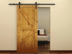 designmeetstyle:  Sliding barn doors have been making their way indoors over the last couple of years and we love the rustic charm it brings to a space. From staining, to painting to hardware, reclaimed or new, this door is easy to personalize for a one