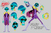 monkey-wrench-zeurel:Monkey Wrench Ep 1 reference sheets!